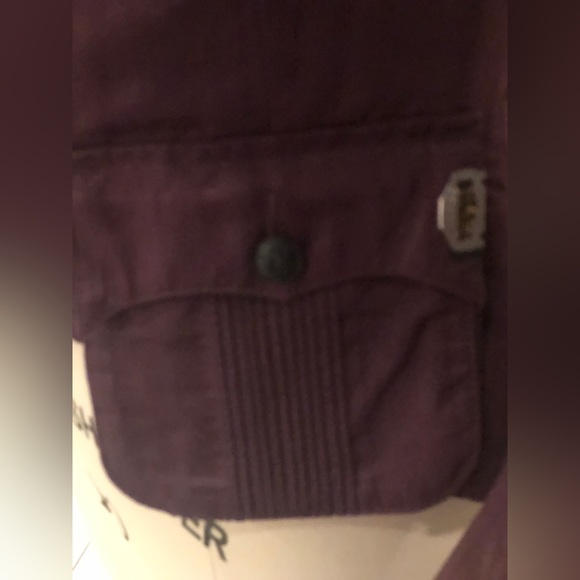 Vintage unique burgundy jacket sz s - Picture 2 of 7